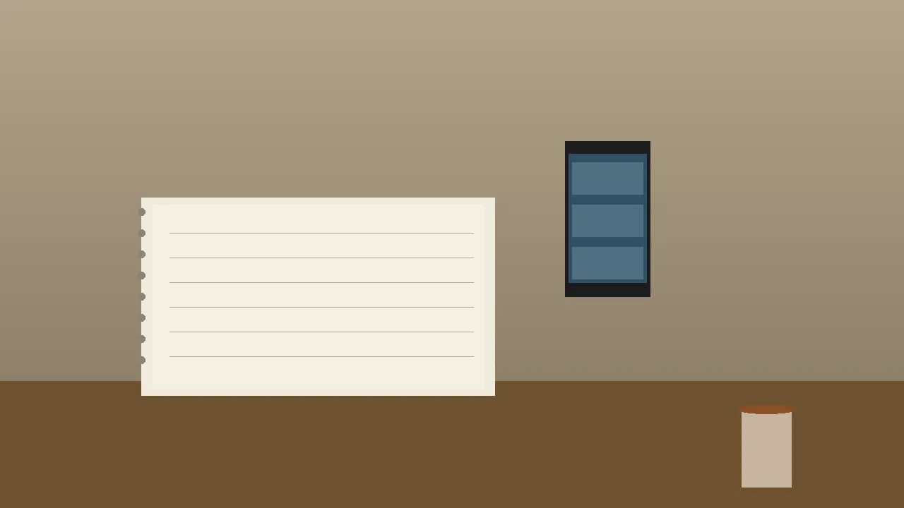 A notebook with documented terms and conditions, a candid editorial still on a wooden desk.